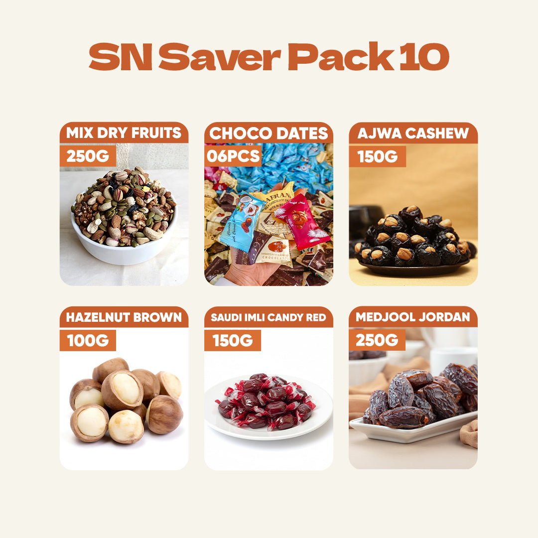 SN Saver Pack 10 Premium Dates & Dry Fruits Mix