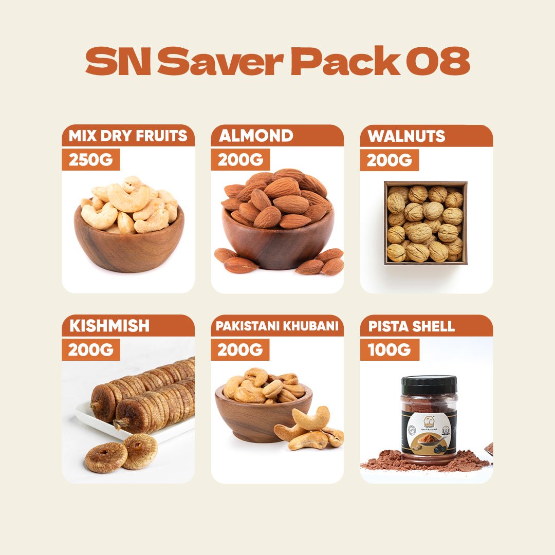 SN Saver Pack 8 Mixed Nuts & Safoof Bundle
